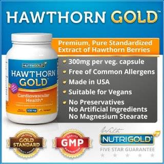 NutriGold Hawthorn Berry, 300 mg (180 Vegetarian Capsules) The Gold 