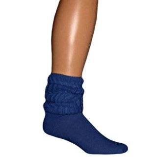  Navy Blue Cotton Heavy Slouch Socks Clothing