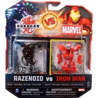   vs. Marvel 2Pack Black Razenoid vs. Iron Man Yellow Face Toys & Games