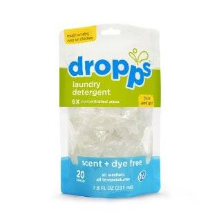  Dropps Laundry Pacs, Fresh Scent, 20 load pouch (pack of 3 
