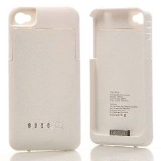  Power Protect iPhone 4/4S Battery Case   White Color Cell 