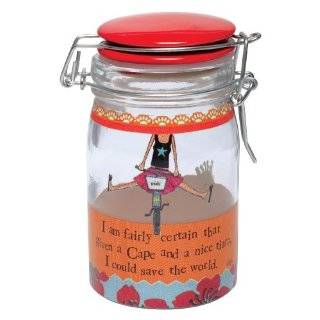   Curly Girl 9 Ounce Glass and Ceramic Doodad Jar, The Day You Were Born