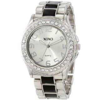  XOXO Womens XO5330 Silver tone Bracelet With Rhinestones 