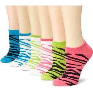 No Show Zebra Socks,N8439