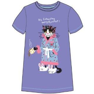 Its Exhausting Being Purrrfect One Size Sleepshirt by Hatley