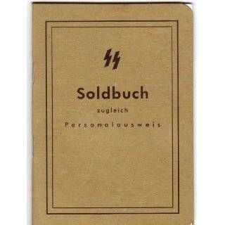 German WWII Waffen SS Soldier Identity & Payment Book Soldbuch