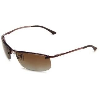   Polarized Wrap Sunglasses,Brown Frame / Brown Gradient Lens,One