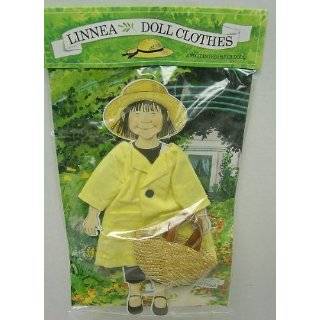 Linnea Doll Clothes Yellow Coat & Basket