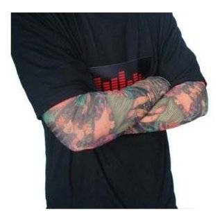  One Pair Tattoo Sleeves Arm Warmers Gloves Goth Punk 