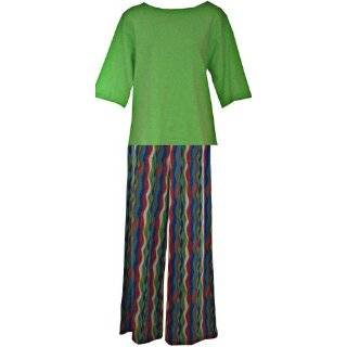   RocketWear Womens Solid Green Cotton Knit Pajamas/Lounger Clothing