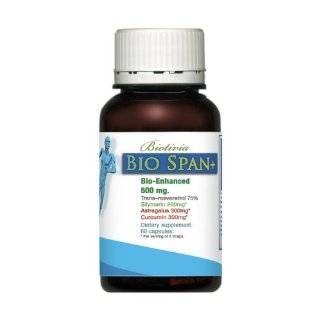   Bio Span+ Bio Enhanced, Dietary Supplement, 500 mg, 60 Capsules