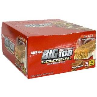 Met Rx Big 100 Colossal Meal Replacement Bar, Crispy Apple Pie, 12 