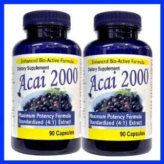 Max Potency Acai 2000 (TWIN PACK BEST VALUE)  2,000mg per