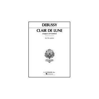  Clair De Lune Debussy Big Note Sheet Music Claude Debussy Books
