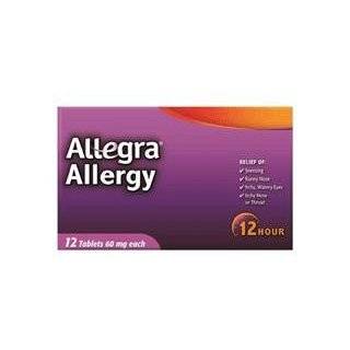  Allegra Adult 12 Hour Allergy Relief, 12 Count Health 
