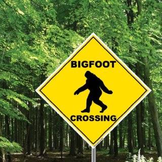 Big Foot Crossing Sign   22 Diamond Shaped
