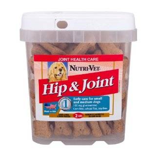 Nutri Vet Hip & Joint Lamb & Rice Flavored Wafers with Glucosamine, 2 