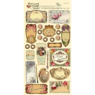 Heartwarming Vintage Cardstock Stickers   French Labels