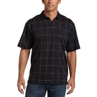 Van Heusen Checkered BLU Suede Polo Shirt Size XLarge Van Heusen Check 