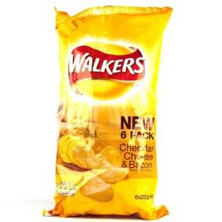 Walkers Cheese and Onion Crisps 6 Pack 150g  Grocery 