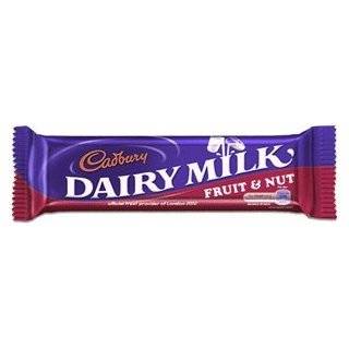 Cadbury Fruit & Nut Chocolate Bar 49g England (12 Pack)