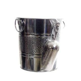 TIN IRON ICE BUCKET WITH SCOOP 