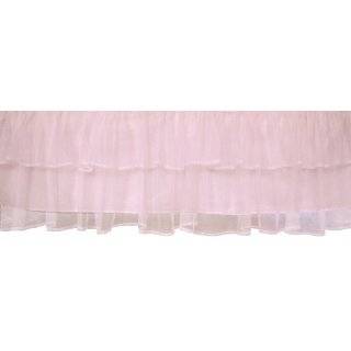 Tadpoles Triple Layer Tulle Crib Skirt in Pink