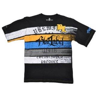 Blac Label Black Multi Colored Stripped Design Big Boys Shirt (14/16 
