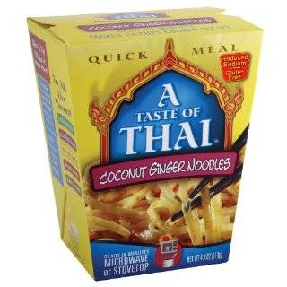 Taste of Thai Coconut Ginger Noodles Quick Meal, 4 Ounce Boxes (Pack 