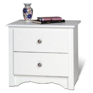   Tall with Open Cubbie White Monterey 2 Drawer Tall with Open Cubbie
