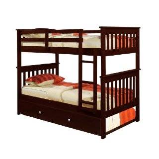  Captains Bunk Bed Twin over Twin with Trundle and Drawers 