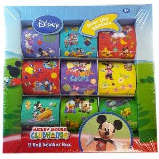 Mickey Mouse Clubhouse 9 Roll Sticker Box   Disney Sticker Kit