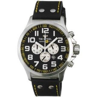  TW Steel Mens TW675 Lotus Renault GP Black Leather Strap 