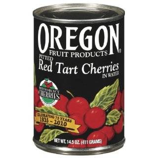 Oregon Fruit Pitted Red Tart Cherries in Water, 14.5 Ounce Cans (Pack 