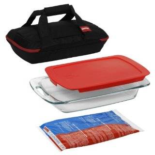  PYREX PORTABLES INSULATED FOOD CARRIER SET Kitchen 