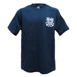  New U.S. Coast Guard Auxiliary Cotton T Shirt   Navy Blue 