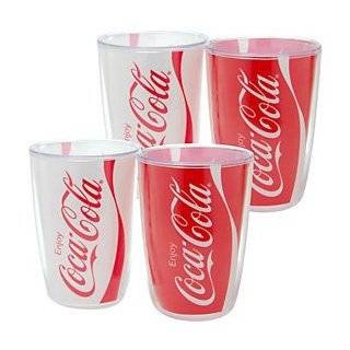  Coca Cola Pitcher with 4 Glass Tumbler Glasses    Vintage 