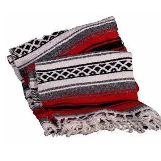 Authentic 6 x 5 Mexican Siesta Blanket (Assorted Colors)