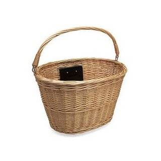 Electra Wicker Saddle Bicycle Baskets for Rear Rack Mount (Panniers 