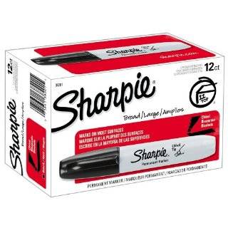  Sharpie Fine Point Permanent Markers, 12 Black Markers 