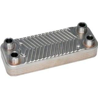 10 Plate Copper Brazed Heat Exchanger Stainless Steel 7.5x2.9 1/2 