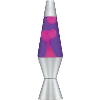   4002 Classic 14 1/2 Inch 20 Ounce Silver Based Lava Lamp, Pink Wax