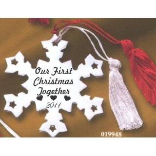 Our First Christmas Together 2011 Metal Snowflake Ornament