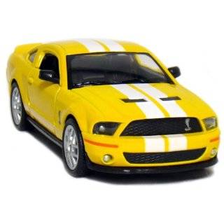 2007 Ford Shelby GT500 with Stripes 138 Scale (Yellow)