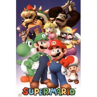 Nintendo Super Mario Group Video Game Poster Nintendo (Super Mario 