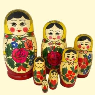 Russian Traditional 7 pc / 7 in * Nesting Nested Stacking doll s 107