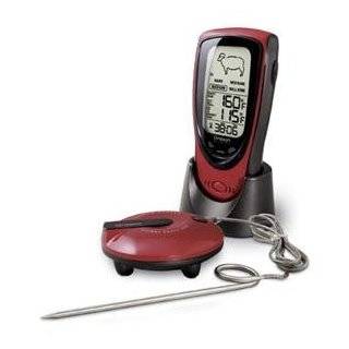   AW131 Grill Right Wireless Talking Oven / Barbecue Thermometer, Red