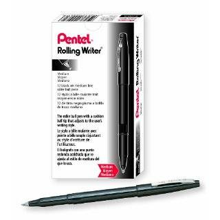   rolling writer stick roller ball pen medium point 0 40 mm black barrel