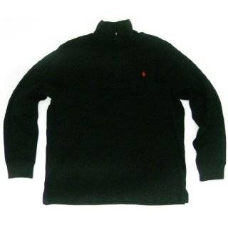 Polo Ralph Lauren Mens Long sleeved Quarter zip Sweatshirt in Black 
