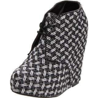  Brinley Co Womens Lace up Wedge Bootie Shoes